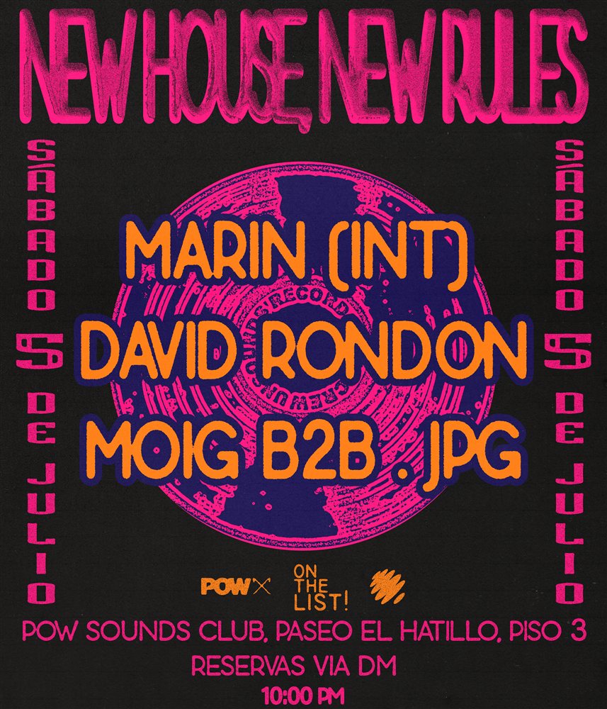 Pow Sounds — New House New Rules flyer